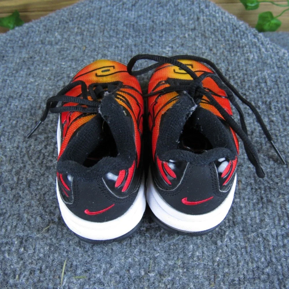 Nike Air Max‎ Plus Sunset Sneakers Running Shoes Red Black White Size 5 Toddler